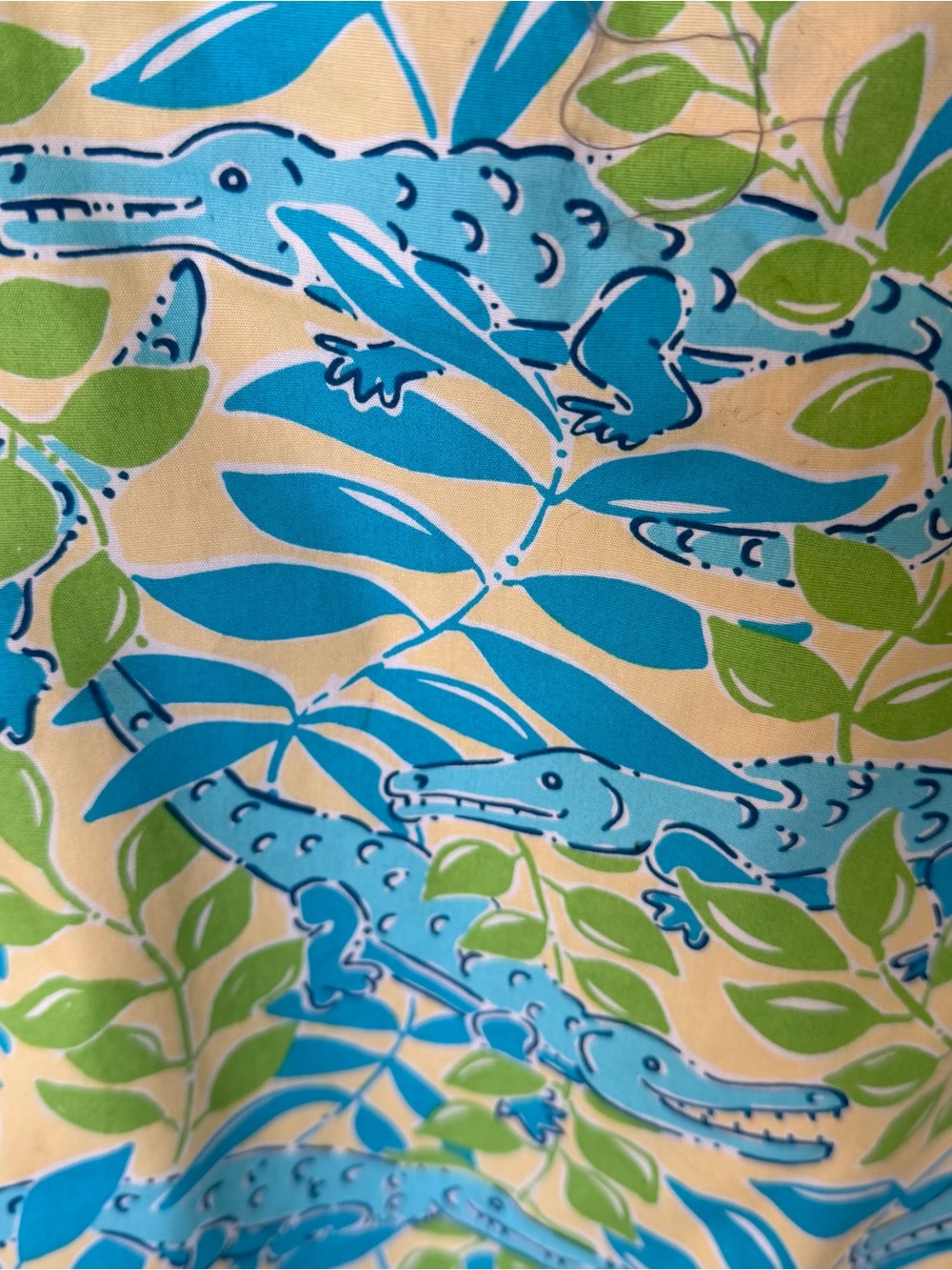 VINTAGE WHITE LABEL LILLY PULITZER MIMOSA EVERGLADES ALLIGATOR DRESS - Picture 9 of 15